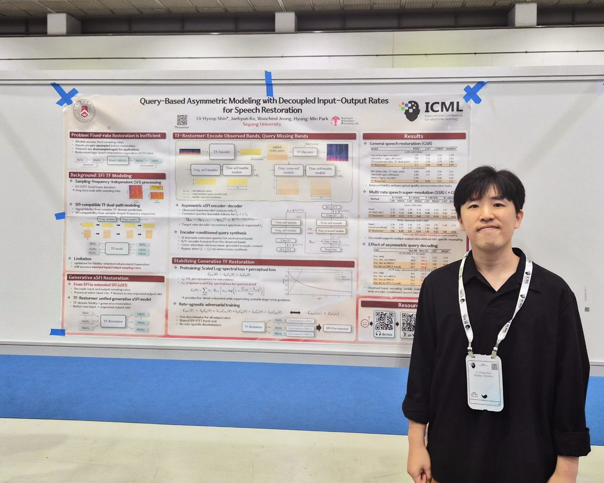 Ui-Hyeop Shin presenting at ICML 2026